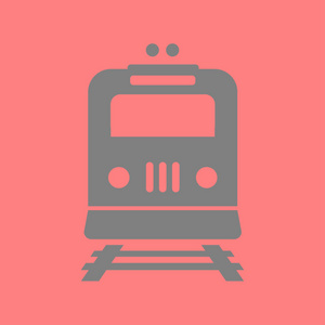 火车图标。 地铁辛波。 火车站标志。