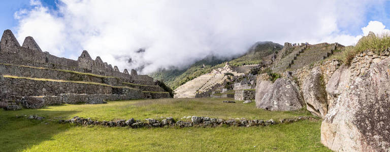 马丘比丘印加遗址秘鲁圣谷全景