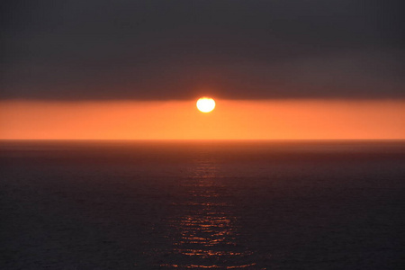 太平洋的日落图片