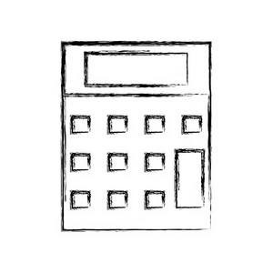 图形技术计算器工具帐户经济矢量插图