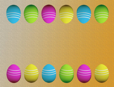 背景上的彩色复活节彩蛋