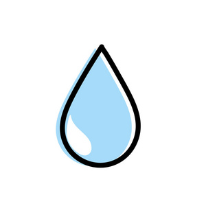 天然水滴环保矢量图