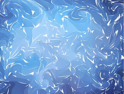 矢量手工绘制的水大理石纹理艺术作品。 蓝色白色液体油漆图案。 艾布鲁苏米纳加什技术中抽象的彩色背景。