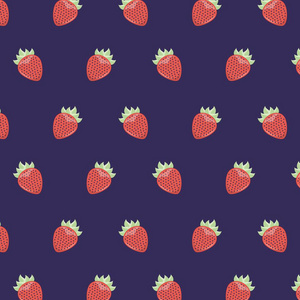 水果美味的食物草莓无缝模式