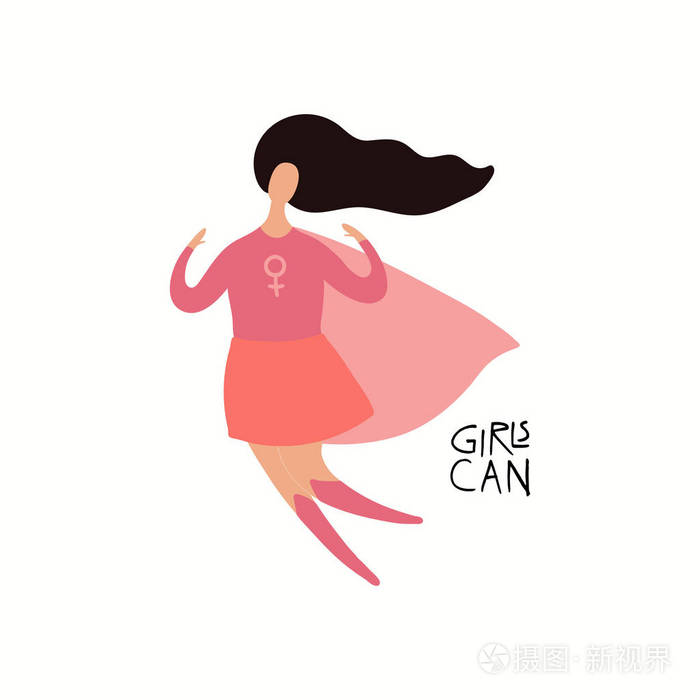 矢量插图概念的女权主义和妇女日插画-正版商用图片17ug5q-摄图新视界
