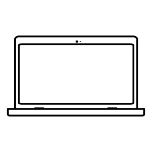电子屏幕笔记本电脑服务矢量图