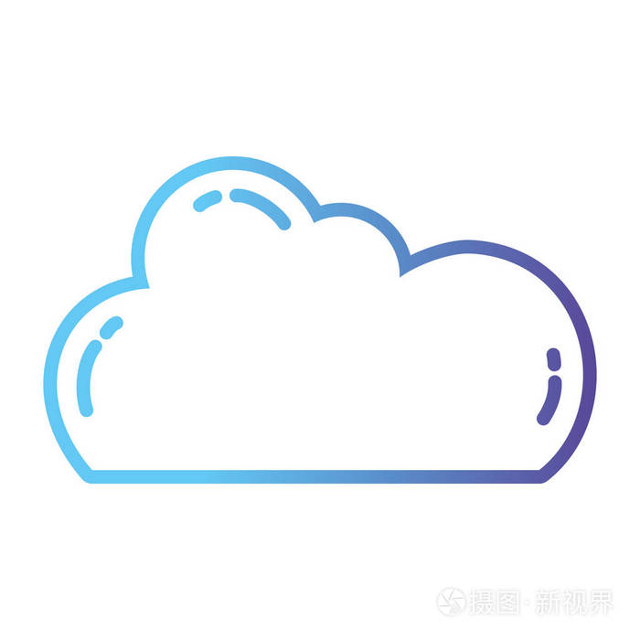 线云数据网络服务器连接矢量图