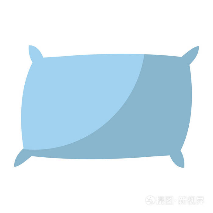 软睡眠枕头舒适物体矢量图插画-正版商用图片17v025-摄图新视界