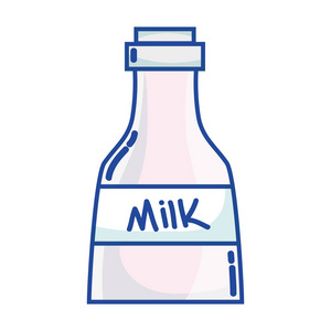 新鲜奶瓶产品营养图
