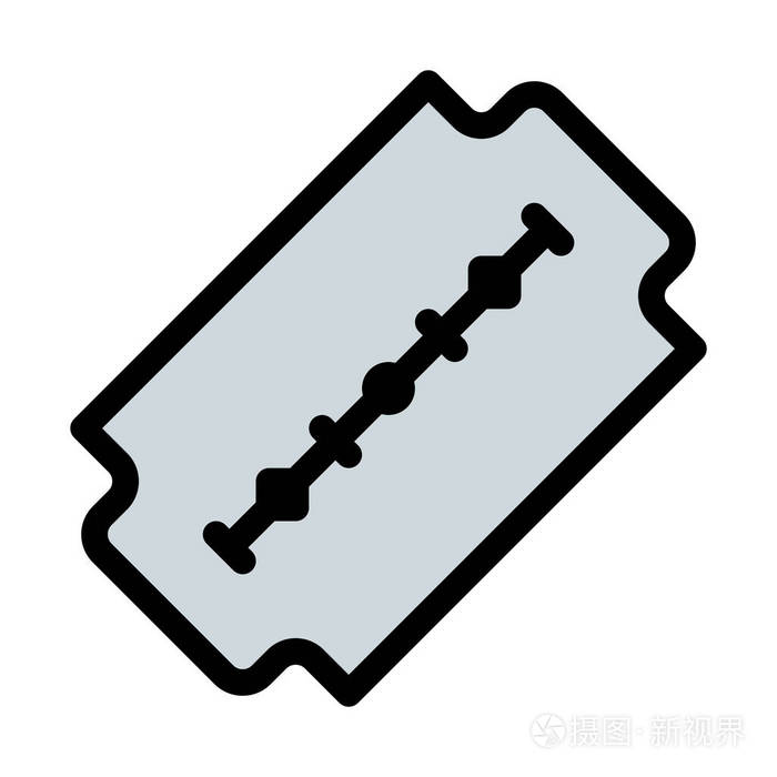 锋利的剃须刀刀片简单图标