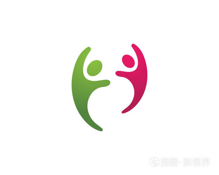 采用社区护理标志模板矢量ico