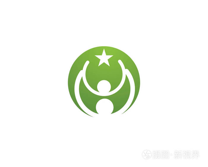 采用社区护理标志模板矢量ico