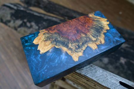 环氧树脂铸造牛油木抽象背景，木质树脂纹理