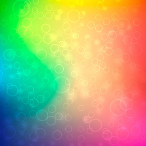彩虹五颜六色的背景。 夏季矢量插图。 易于编辑设计模板为您的艺术作品。