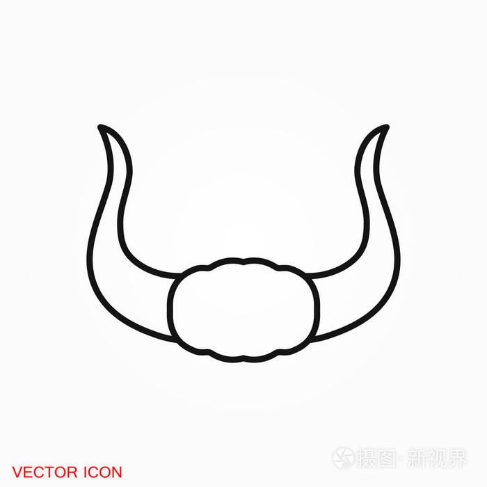 牛角标志矢量符号设计