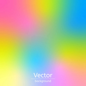 抽象彩色彩虹背景和模糊壁纸矢量设计
