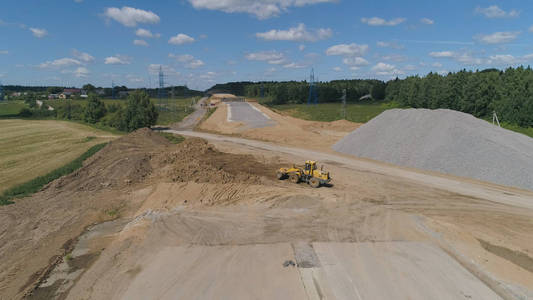 公路建设鸟瞰图