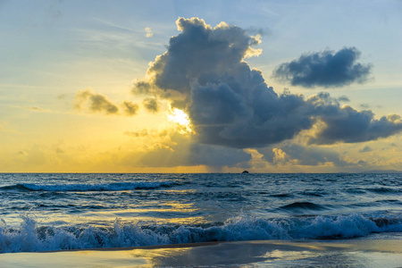 越南普吉岛日落海滩