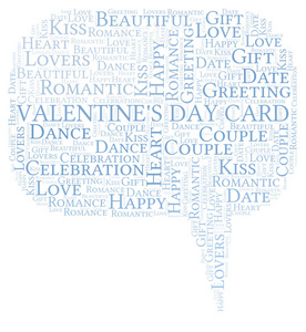 s Day Card word cloud. Word cloud made with text only.