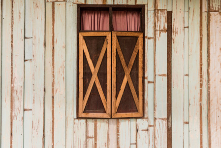 抽象的木墙和窗户纹理背景复古颜色