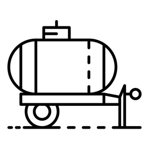 拖车水箱图标, 轮廓样式