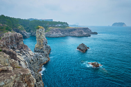 韩国济州岛大道河岩