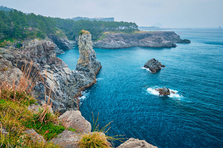 韩国济州岛大道河岩