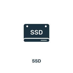 ssd 图标。从网站托管图标集合的高级风格设计。像素完美的 ssd 图标, 用于网页设计应用程序软件打印使用