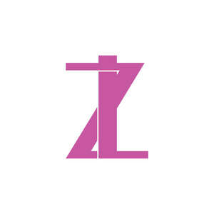 字母zl简单链接字母几何标志