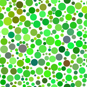 不同大小绿色圆圈的抽象无缝图案