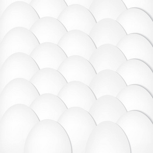 白色鸡蛋背景矢量插图