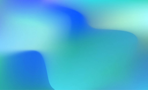 抽象蓝色全息背景在柔和的霓虹灯色彩设计。模糊的壁纸。矢量插图为您的现代风格趋势 80年代90年代背景创意设计