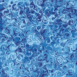 大理石蓝色抽象背景。 数字绘画矢量大理石纹理。