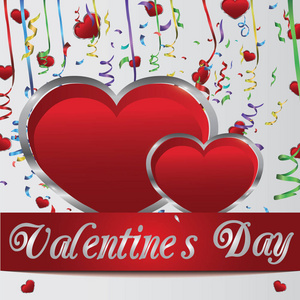 s Day, happy day of love. Heart flowers compliments. Vector illu