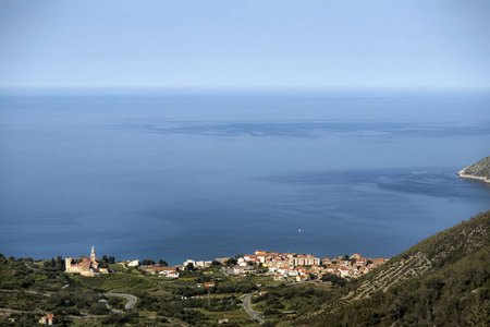 s town Komiza on island Vis in Croatia