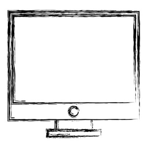 电子屏幕计算机服务技术矢量图