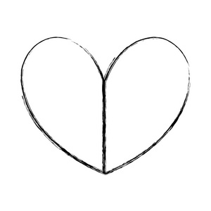 美丽的心爱符号设计矢量图