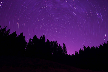 英仙座流星雨和星星图片