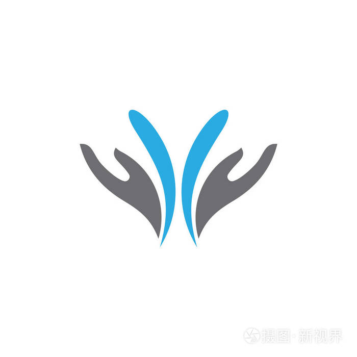 水手护理设计标志矢量