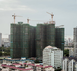 建筑场摩天大楼