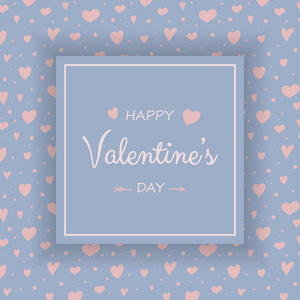 s Day illustration in retro style with hand drawn hearts. Vector