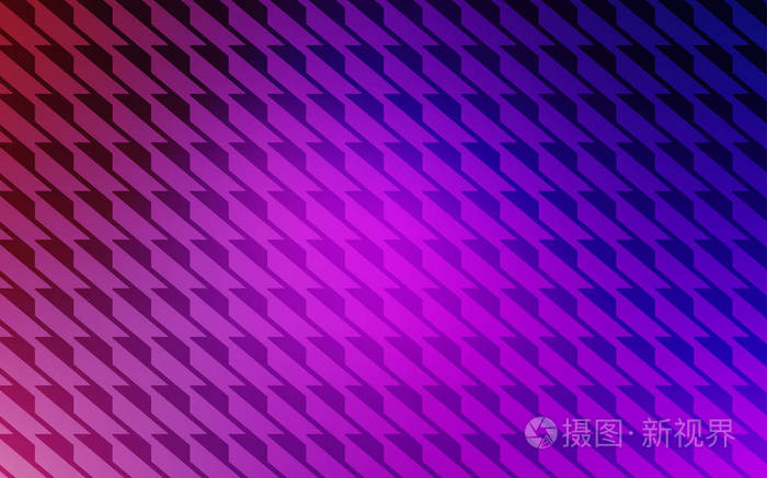 浅紫色粉红色矢量背景与直线. 闪耀的彩色插图与锋利的条纹.