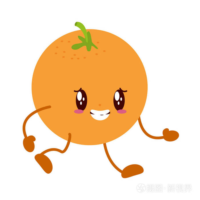 川井橙色卡通人物