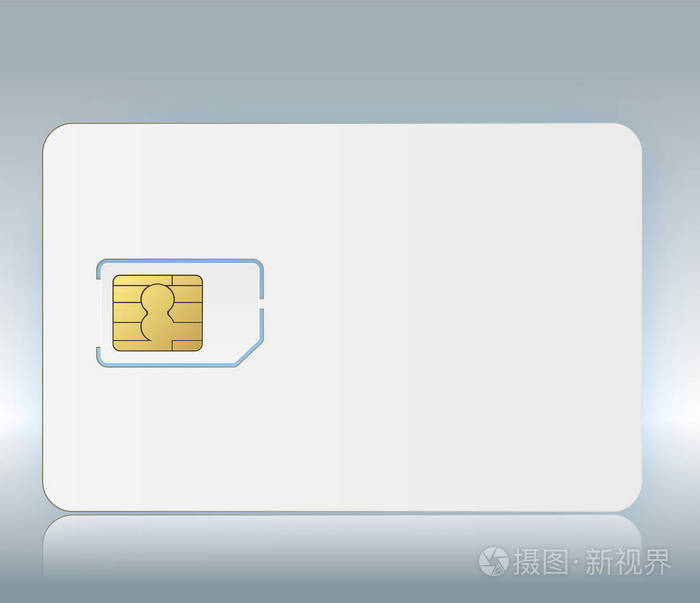 在后台隔离的矢量 sim 移动电话 sim 卡芯片.向量股票