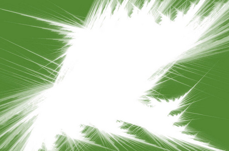 白色分形图案绿色背景。 幻想分形纹理。 数字艺术。 三维渲染。 计算机生成的图像。