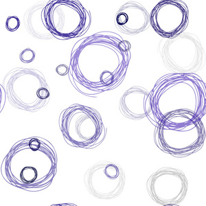 深紫色矢量无缝背景与点。 模糊的气泡在抽象的背景上与彩色梯度。 名片网站模板。
