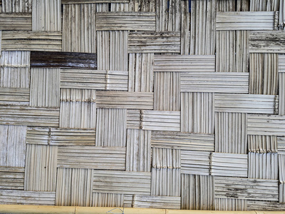 由竹子抽象的背景纹理制成的墙