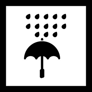 矢量伞和雨ICO