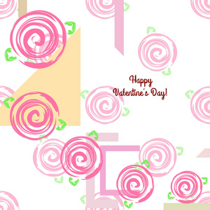 s Day, rose, flower, greeting card, vector background