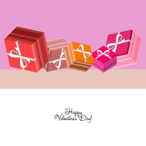 s Day, gift, greeting card, vector background